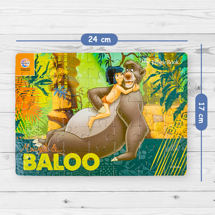 Disney The Jungle book 4 in 1 jigsaw puzzle for Kids