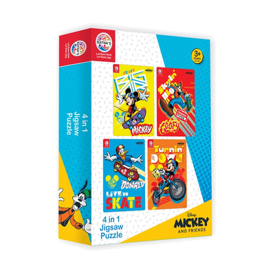 Disney Mickey & Friends Vertical 4 in 1 jigsaw puzzle for Kids