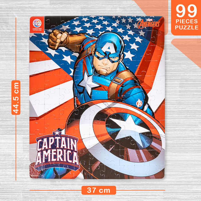 Marvel Avengers Captain America 99 pieces jigsaw puzzle for kids