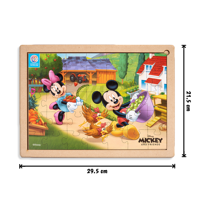 Disney Mickey & Friends Wooden Jigsaw puzzle 35 pieces