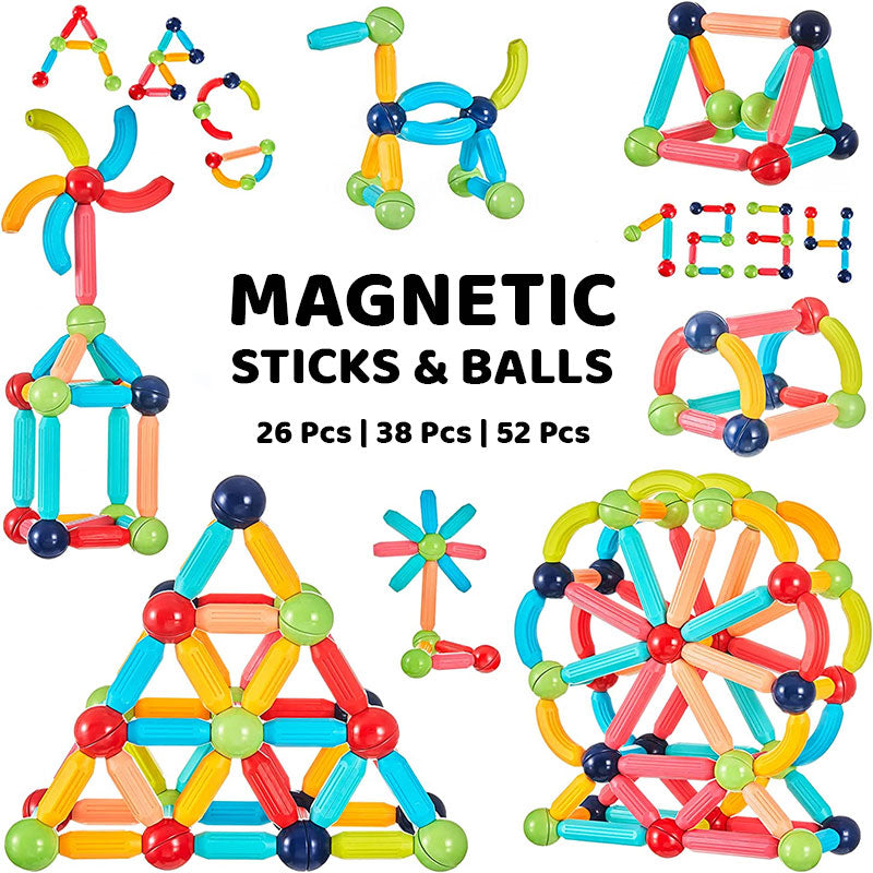 Magnetic Sticks Building Blocks Learning Toy