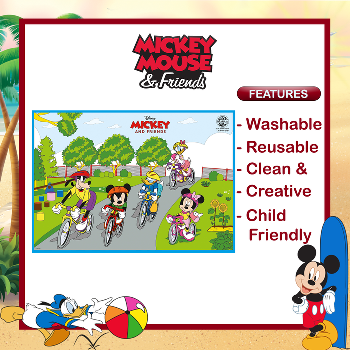 Disney My colouring mat Mickey & Friends ,Washable & reusable