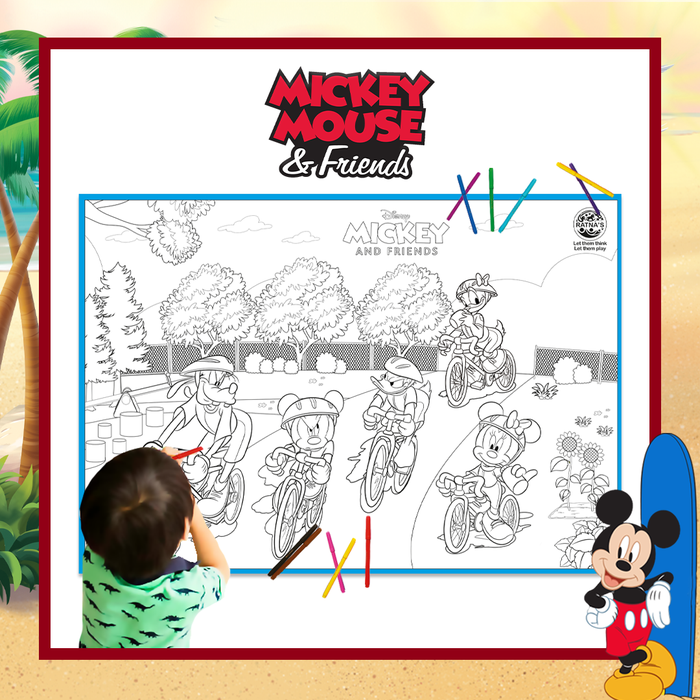 Disney My colouring mat Mickey & Friends ,Washable & reusable