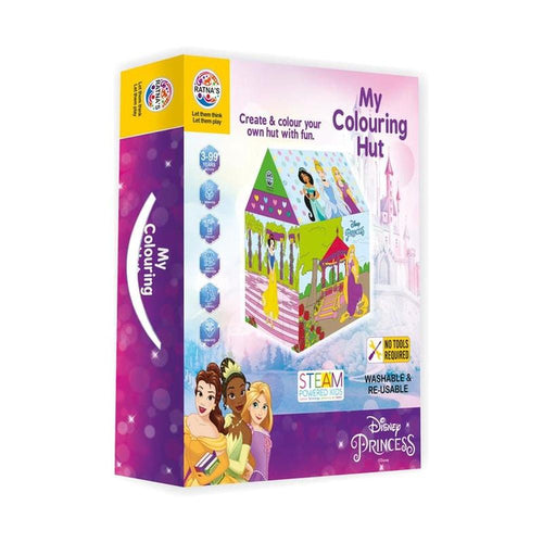 Ratna's Original Princess Theme Washable & Reusable Colouring Hut | Licensed Disney Toy