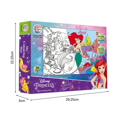 Disney My colouring mat Princess Ariel, Washable & reusable