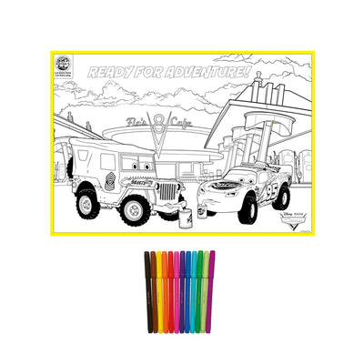 Disney Pixar My colouring mat Cars, Washable & reusable