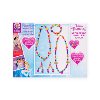 Disney Princess Neon Beads Jewellery Making Kit Junior for kids