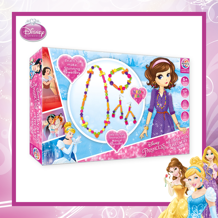 Disney Princess Neon Beads Jewellery Making Kit Senior for kids