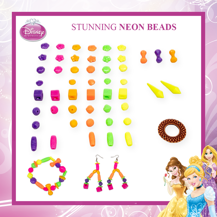 Disney Princess Neon Beads Jewellery Making Kit Senior for kids