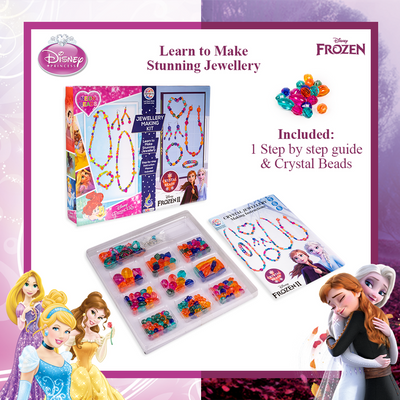 Disney 2 in 1 Jewellery making kit for Girls ( Frozen & Princess)