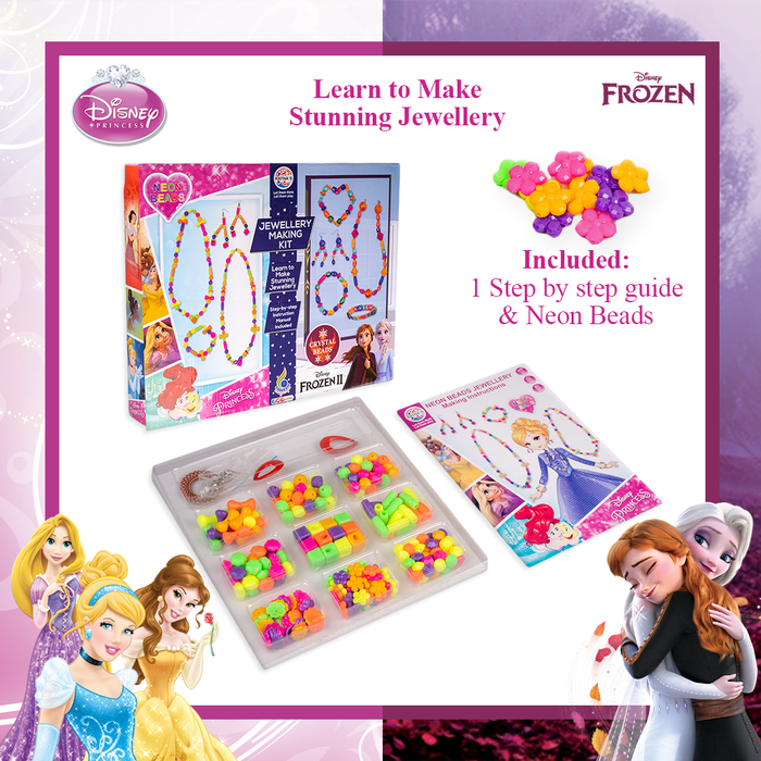 Disney 2 in 1 Jewellery making kit for Girls ( Frozen & Princess)