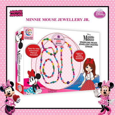 Disney Minnie Mouse Sparkling Beads Jewellery Making Kit Junior for kids