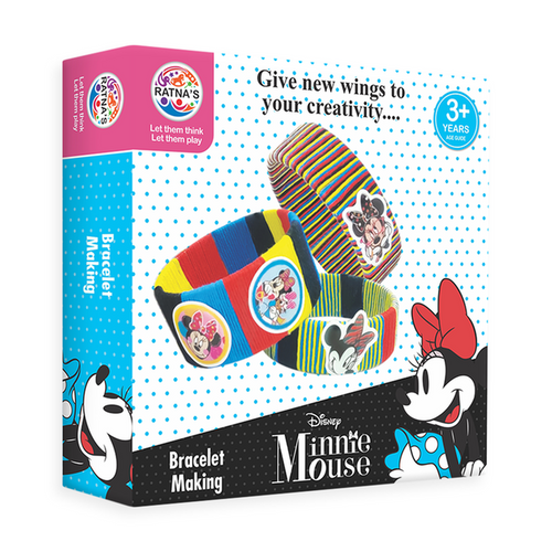Disney Original Minnie Mouse Thread Bracelet Making Kit (5-8 Years) | Licensed Disney Toy