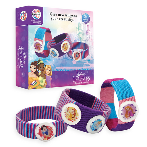 Disney Original Princess Thread Bracelet Making Kit (5-8 Years) | Licensed Disney Toy