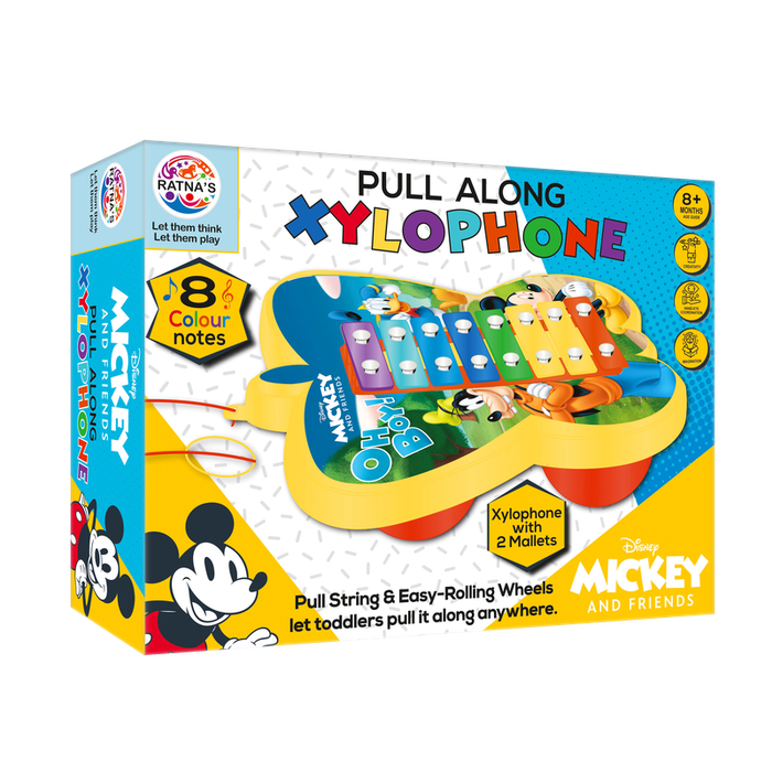 Disney Mickey & Friends  Pull Along Xylophone (12 Months - 4 Years)