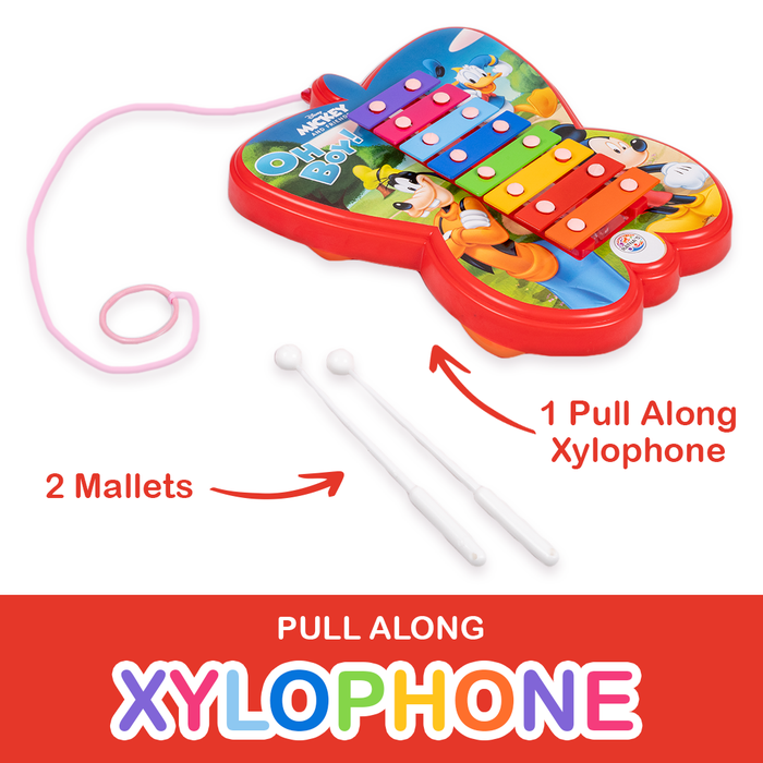 Disney Mickey & Friends  Pull Along Xylophone (12 Months - 4 Years)