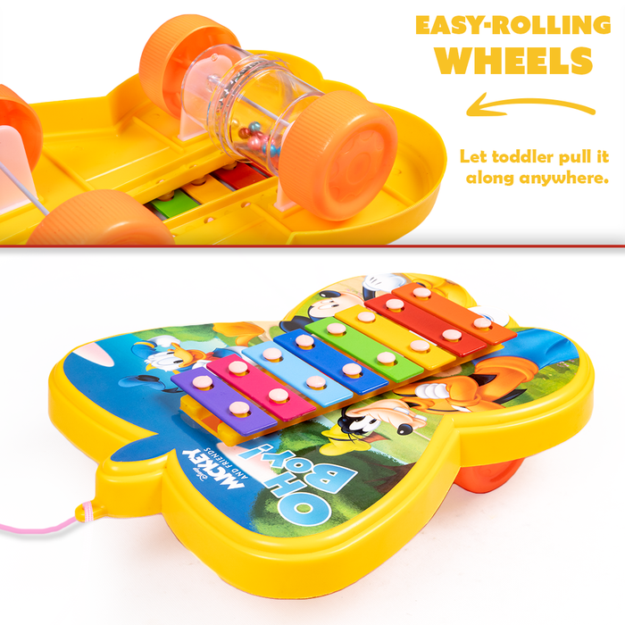 Disney Mickey & Friends  Pull Along Xylophone (12 Months - 4 Years)