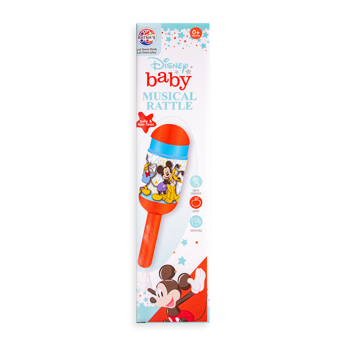 Disney Mickey & Friends Baby Musical rattle for infants box