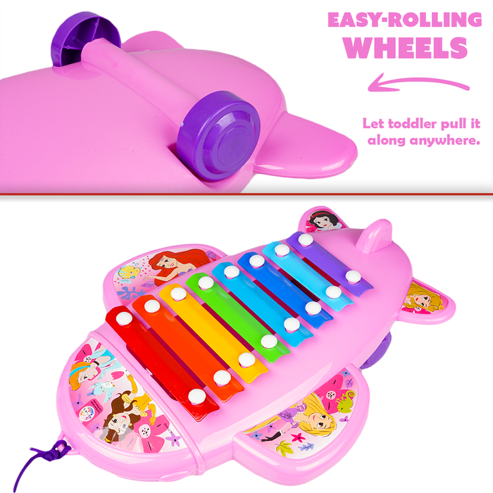 Disney Princess Cute Airplane Pull Along Xylophone for Infants