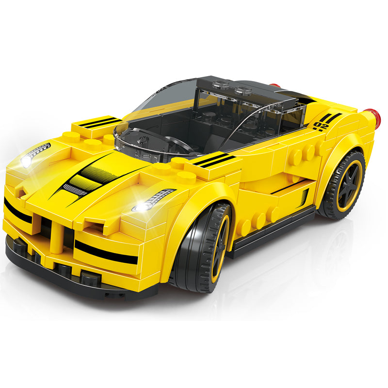 Yellow Ferrari DIY Blocks (143 Pieces)