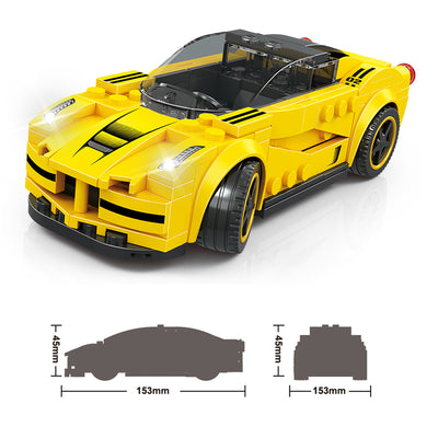 Yellow Ferrari DIY Blocks (143 Pieces)