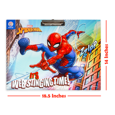 Marvel Spiderman Jumbo Drawing pad 2 in 1 with write & wipe board on bottom