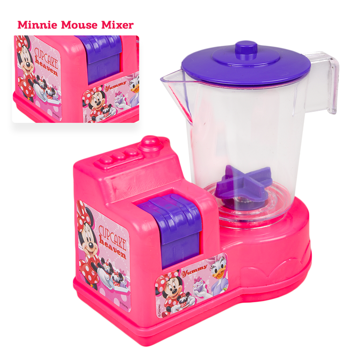 Disney Minnie Mouse Toy Mixer Pretend play toy for kids.(Non Battery)Push Button mechanism