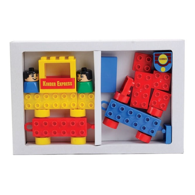 Kinder Blocks Locomotive Set (Building Blocks Set) – 18 Pieces