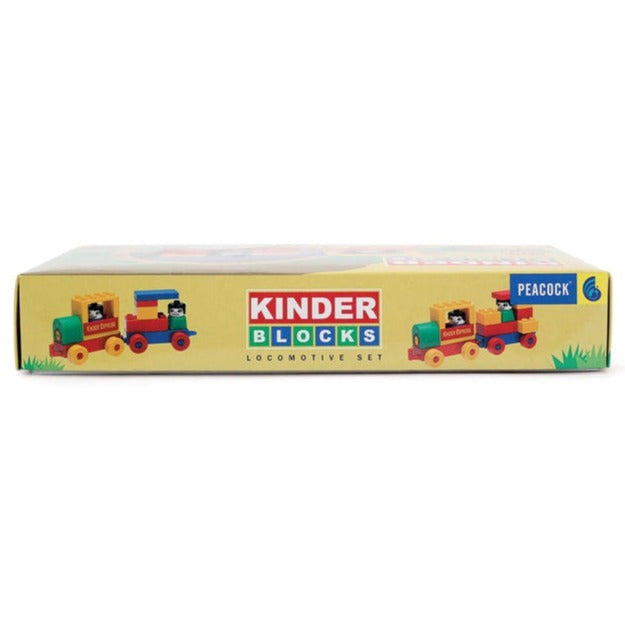 Kinder Blocks Locomotive Set (Building Blocks Set) – 18 Pieces