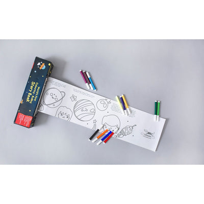 Solar System Colouring Roll Story Book