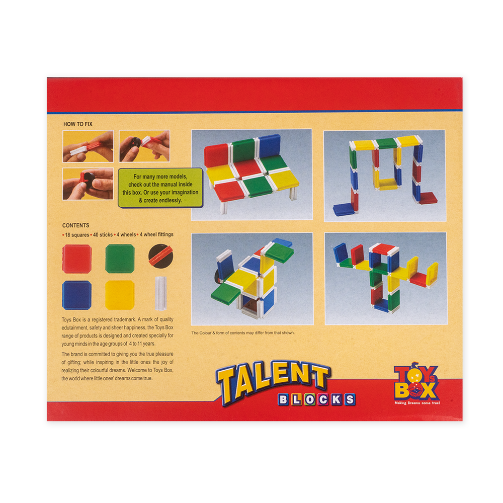 Small Talent Building Blocks - 66 Pieces (3-7 Years)