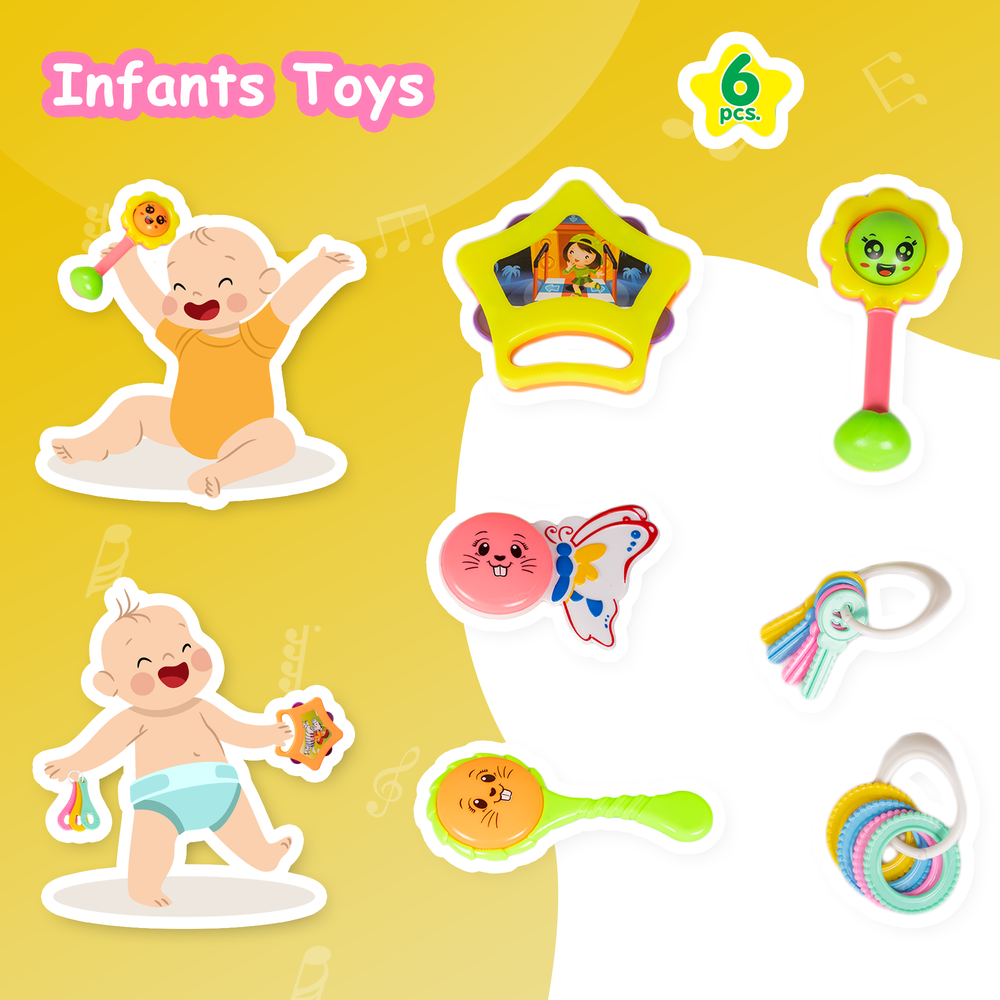 Infants Rattle Set (6 Pieces)