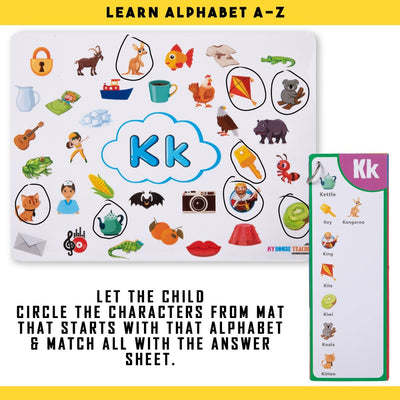 Alphabet Sounds A to Z 26 Reusable  I-spy Mats set - great for Reading, Phonics and Beginning Sounds Recognition