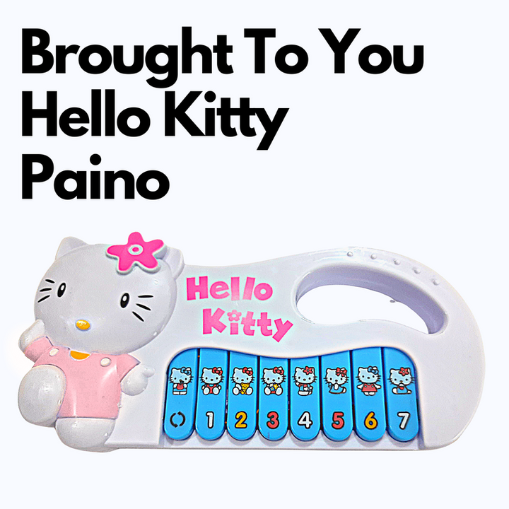 Hello Kitty Piano Toys for Kids and Babies | Plays Various Melodies (Blue)