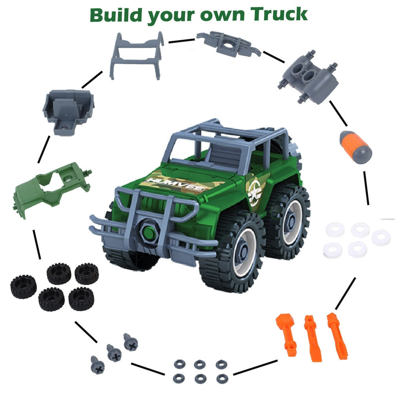 Mighty Machines Buildables-Tactical MPV| Build & Combine Vehicle| Easy To Build Pull Back & Friction Vehicle