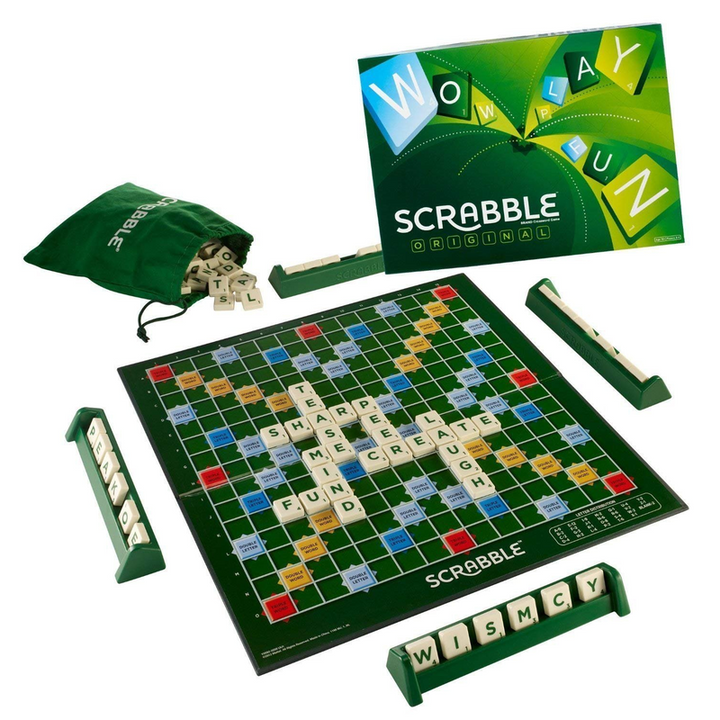 Scrabble Board Game, Word, Letters Game, Multi Color (Scrabble Board Game)