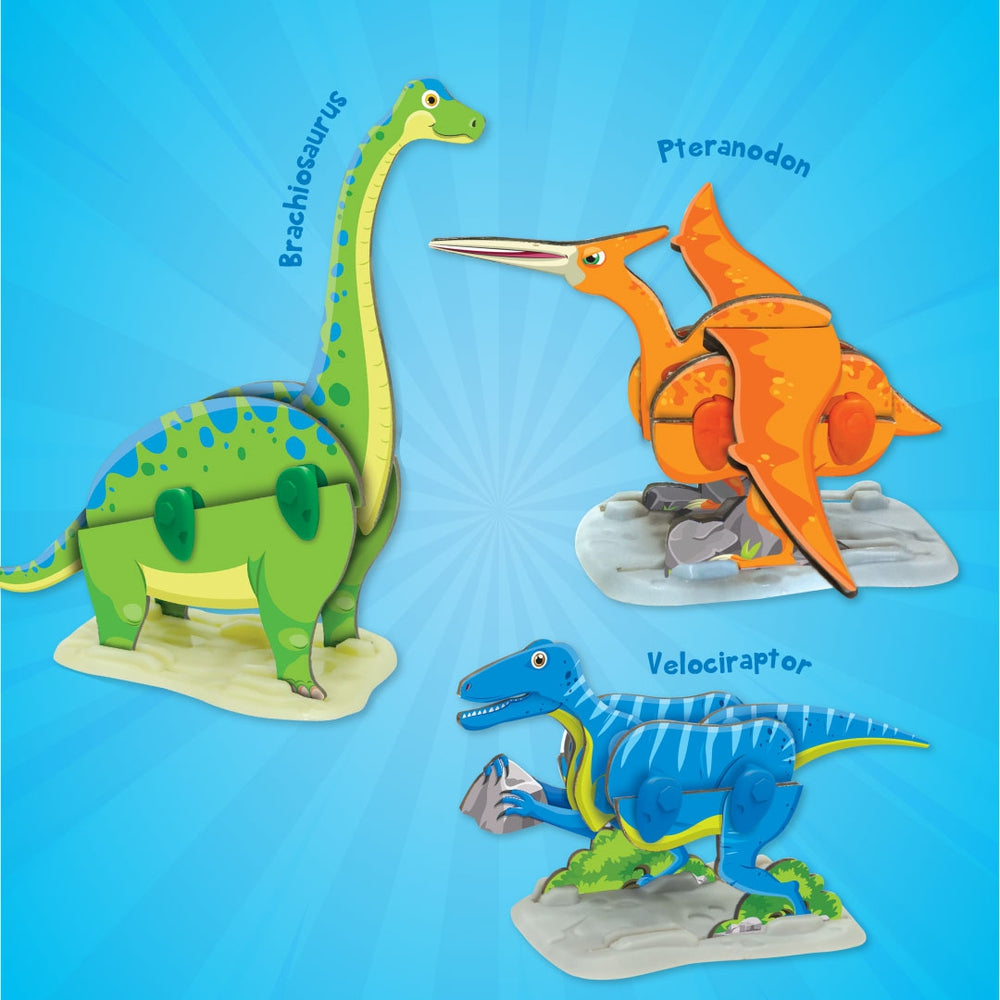 Mapology Dino Quest - Brachiosaurus, Pteranodon, Velociraptor Assemble Game