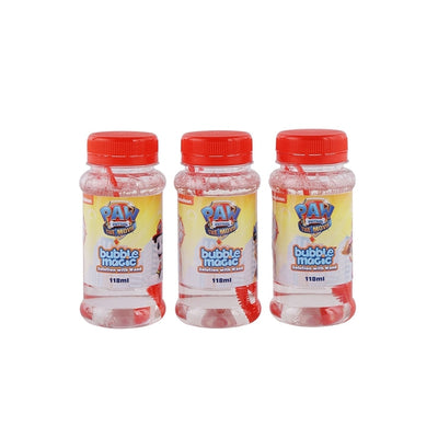 Bubble Magic Paw Patrol Pack Of 3 118 ML Thick Viscous Concentrate Solution Bottle with Wand-Blow