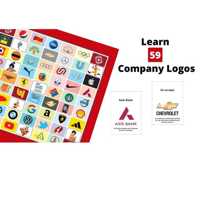 Logo Sequence board game - Learn 59 company logos in fun way