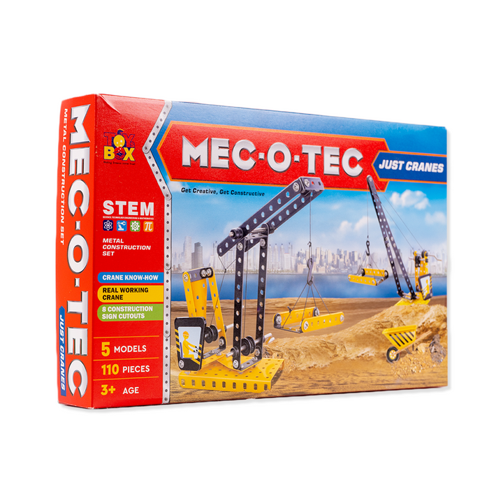 Mec O Tec Just Crane Building & Construction Play Set - 110 Pieces (6-10 Years)