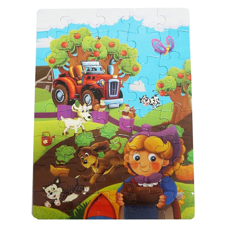 Farm Theme Jigsaw Puzzle Game for Kids Multicolor (40 Pieces)