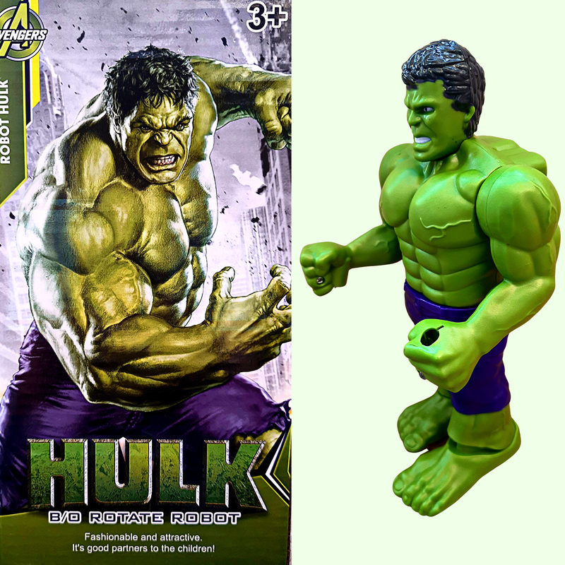 Hulk Toys | Action Figure | Avengers Figures | Rotate | Lightning | Music | Walking