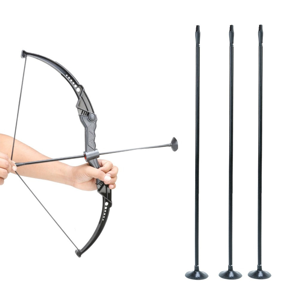PREMIUM BLACK Archery Bow Set For Kids With 3 Suction CupTip Arrows Archery Kit Bows & Arrows  (Black)