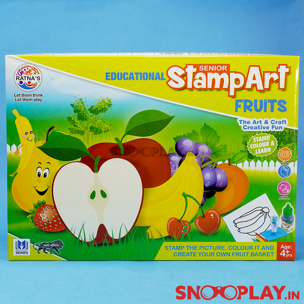 Educational Senior StampArt - Birds, Fruits & Transport (Stamp & Colour Game)