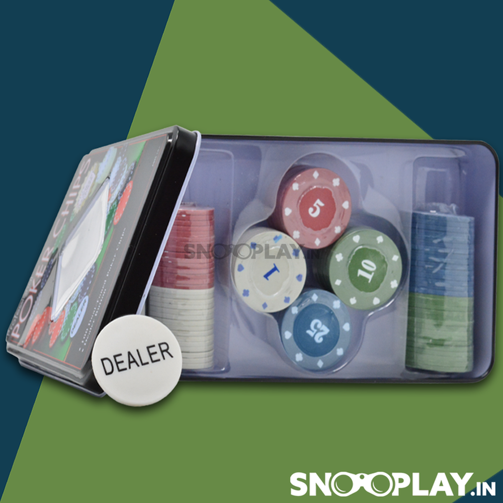Professional Poker Chips - 100 Dual-Toned Poker Chips (Grown Ups) | Assorted Colors