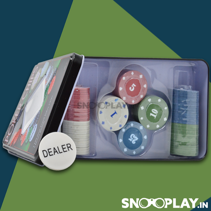 Professional Poker Chips - 100 Dual-Toned Poker Chips (Grown Ups) | Assorted Colors