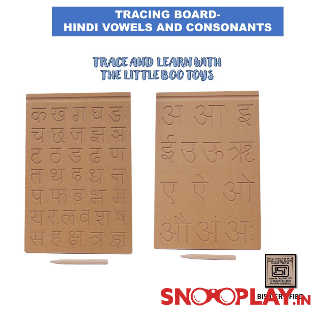 Hindi Consonant & Hindi Vowels Wooden Puzzle (Combo of 2)