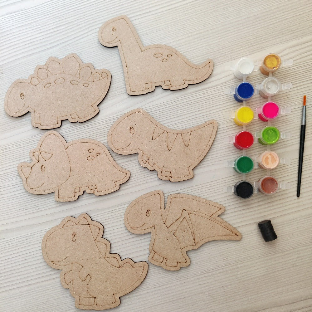 DIY Fridge Magnets Kit | Dino Color Art Kit