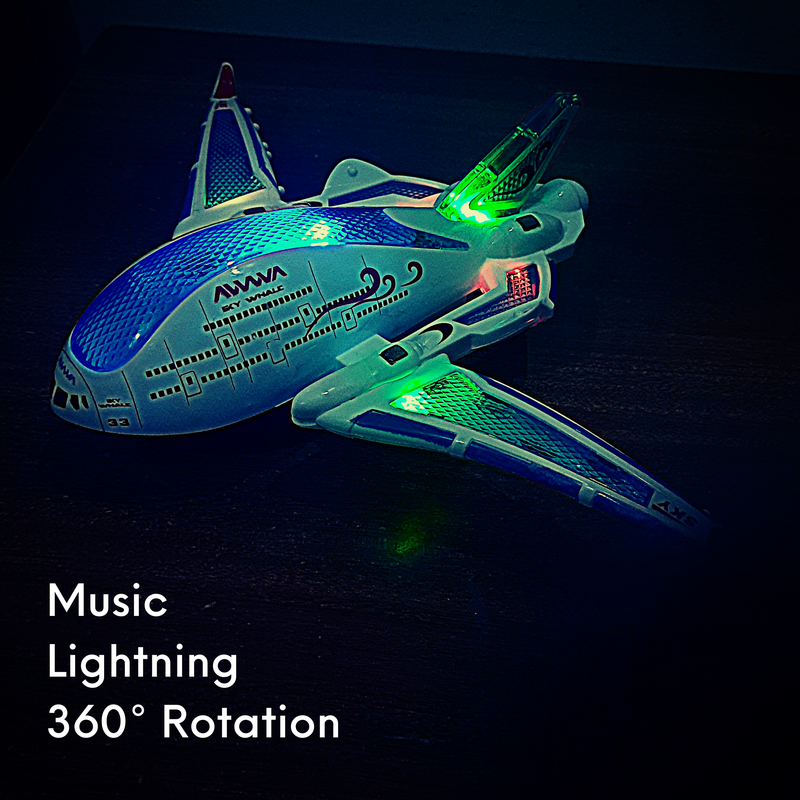 Aeroplane Toys for Kids | Airplane | Airoplane | Plane Toy | Flight | Musical | Lightning | 360ø Degree Rotation