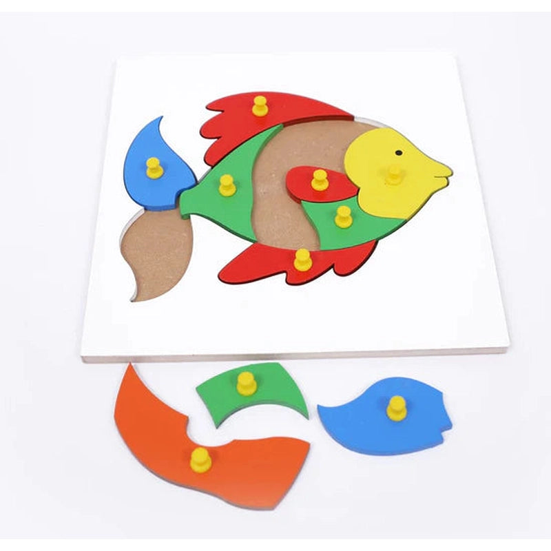 Wooden Fish Puzzle for Kids